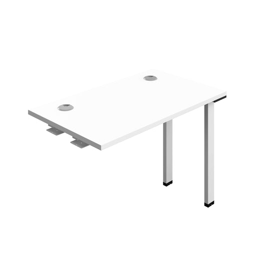 Synergy Bench Extension with Cable Ports: 1 Person (FSC) : 1000 | 600 | White/White