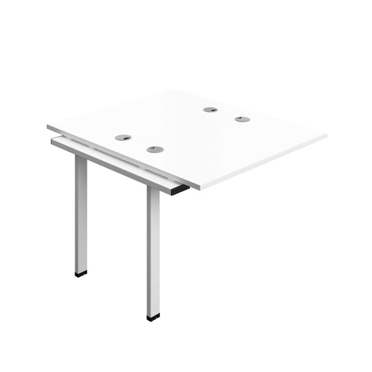 Synergy Bench Extension with Cable Ports: 2 Person (FSC) : 1000 | 600 | White/White