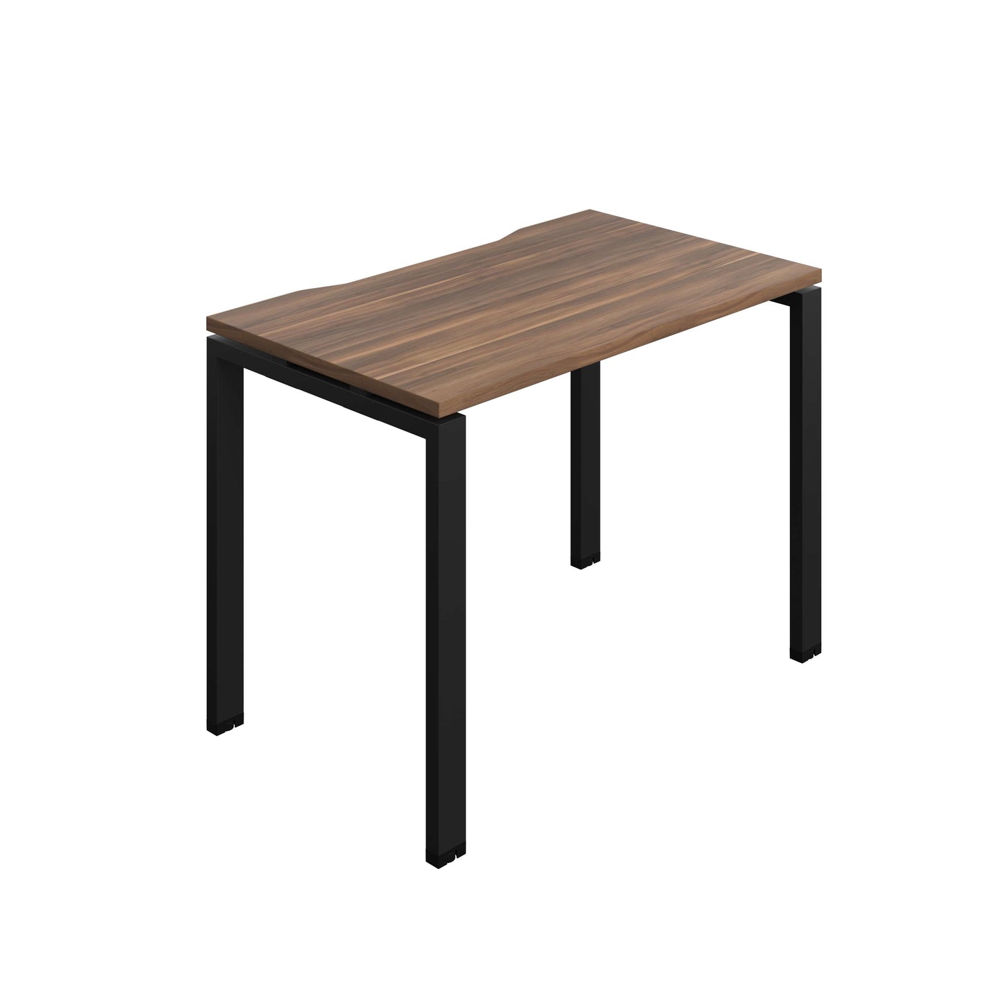 Synergy Bench with Cut Out: 1 Person (FSC) : Goal Post Leg : 1000 | 700 | Dark Walnut/Black