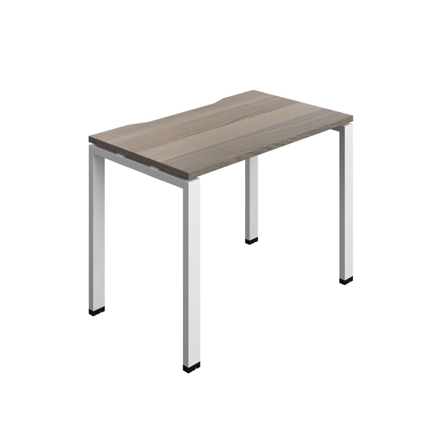 Synergy Bench with Cut Out: 1 Person (FSC) : Goal Post Leg : 1000 | 700 | Grey Oak/White
