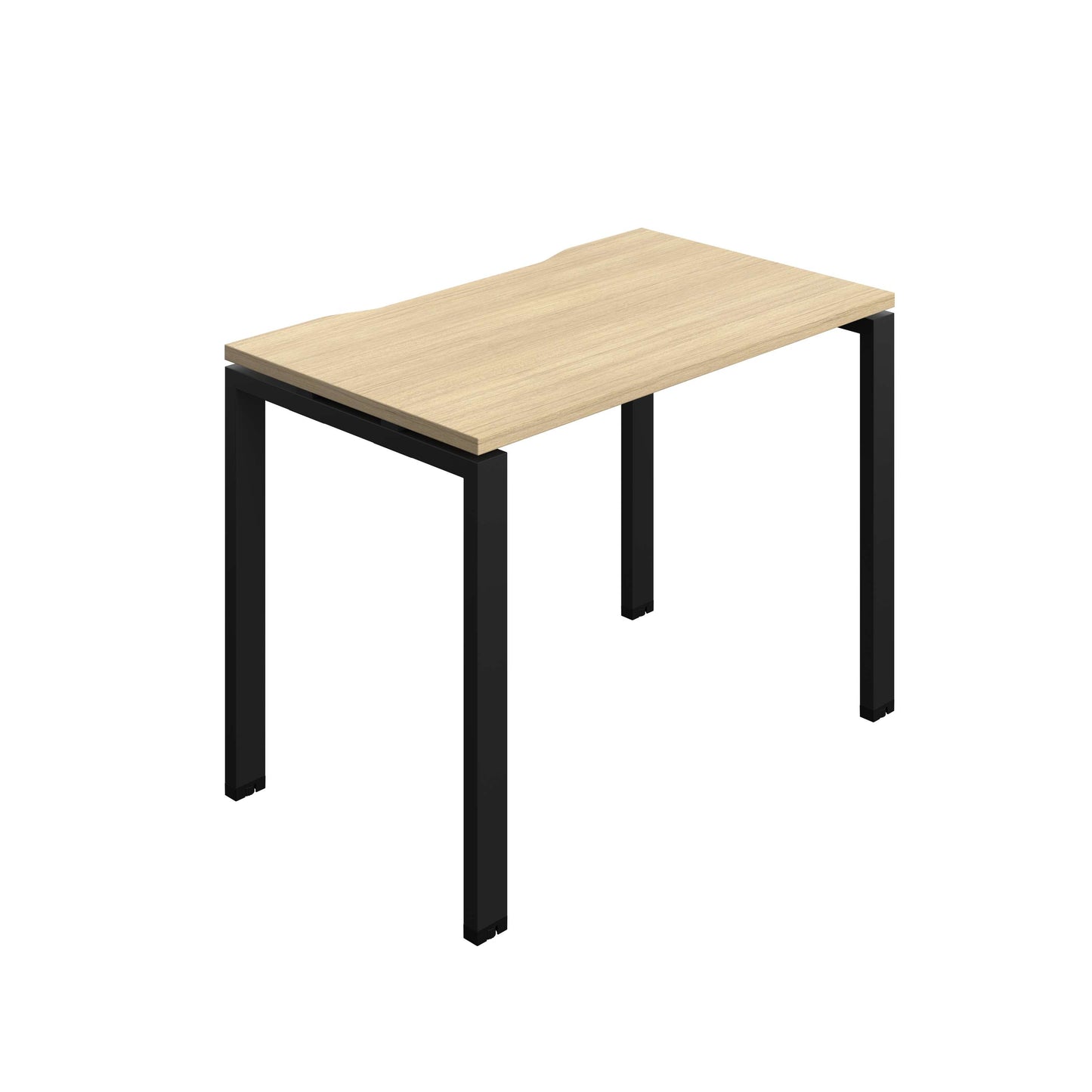 Synergy Bench with Cut Out: 1 Person (FSC) : Goal Post Leg : 1000 | 700 | Nova Oak/Black
