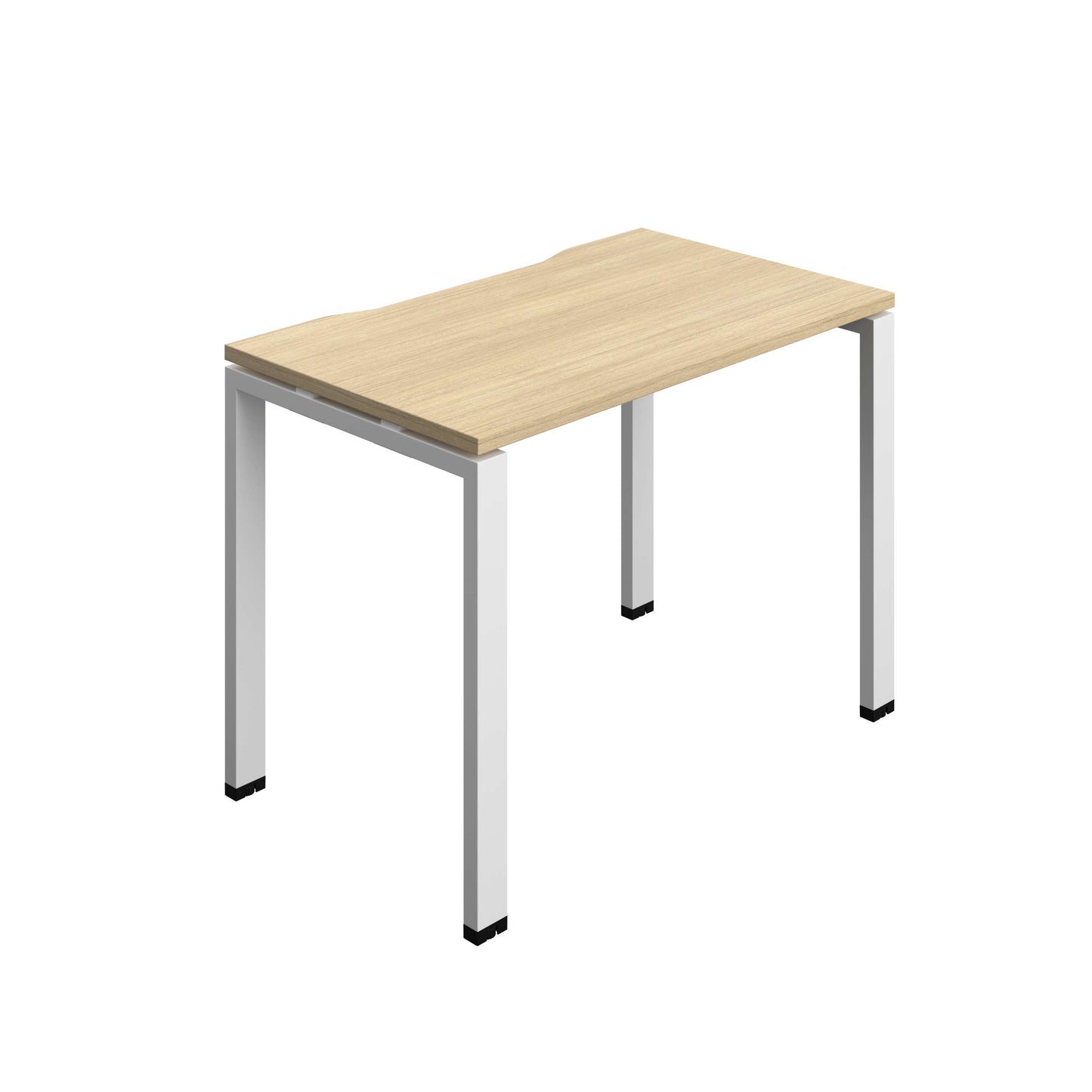 Synergy Bench with Cut Out: 1 Person (FSC) : Goal Post Leg : 1000 | 700 | Nova Oak/White
