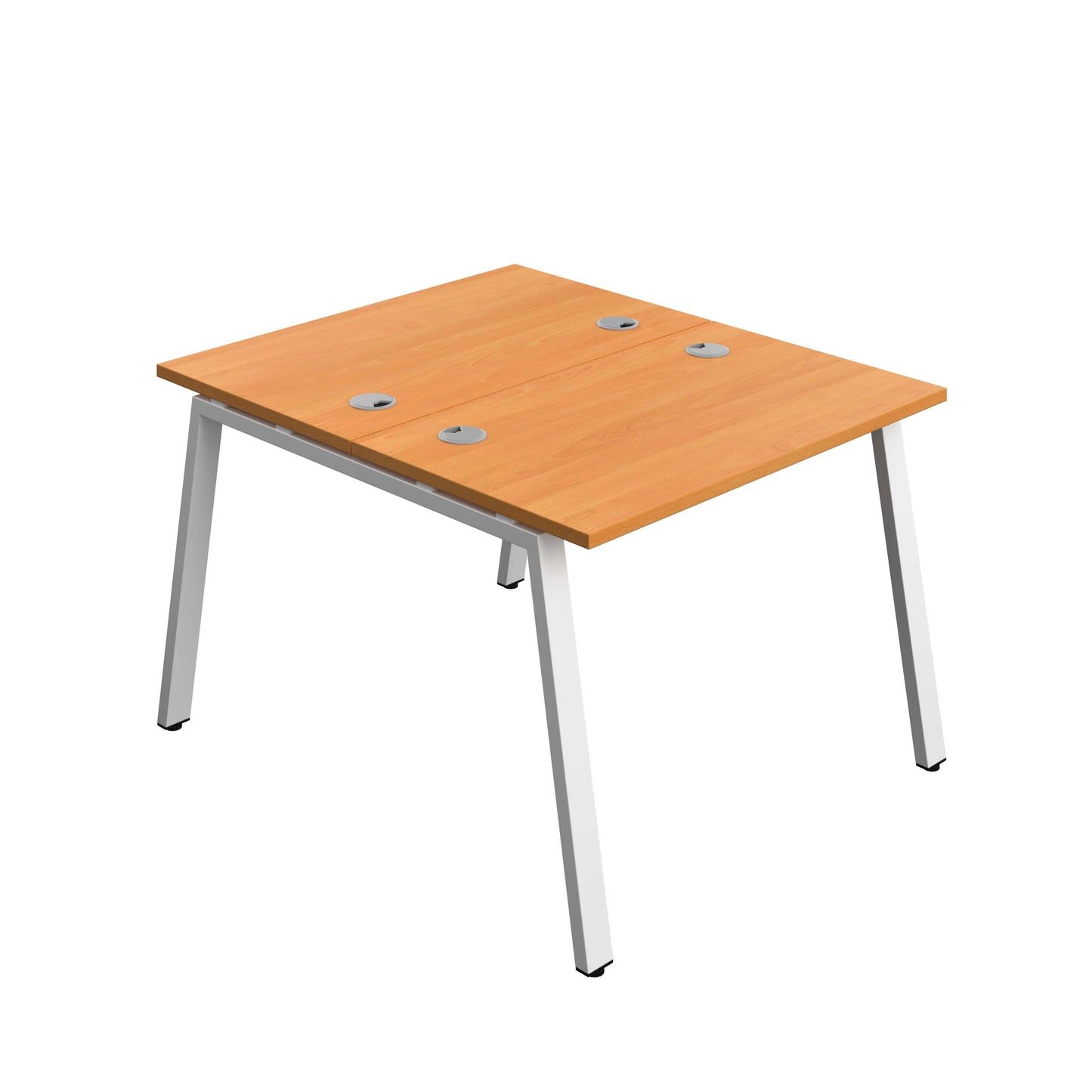 Synergy Bench with Cable Ports: 2 Person (FSC) : A-Frame Leg : 1000 | 700 | Beech/White