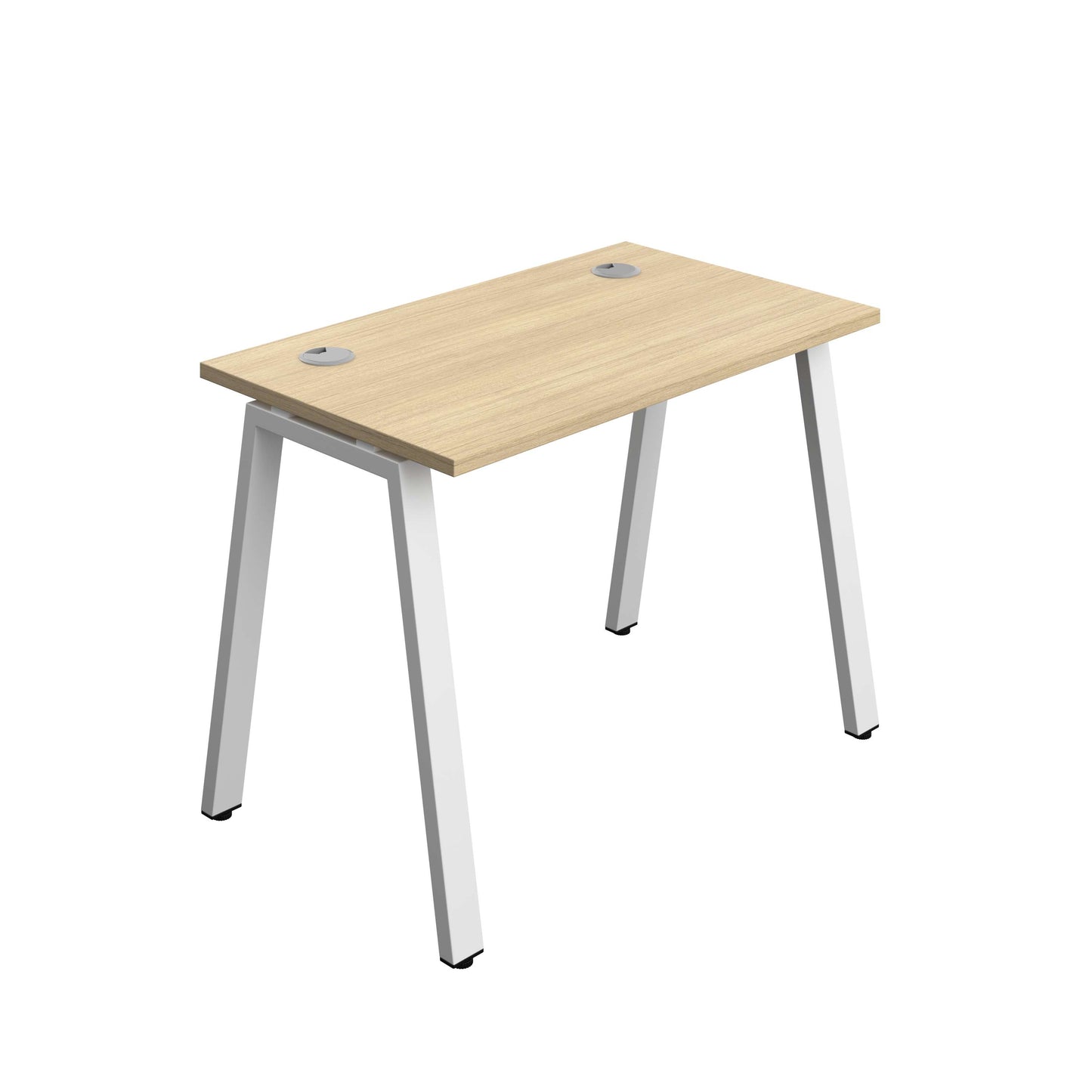Synergy Bench with Cable Ports: 1 Person (FSC) : A-Frame Leg : 1000 | 700 | Nova Oak/White