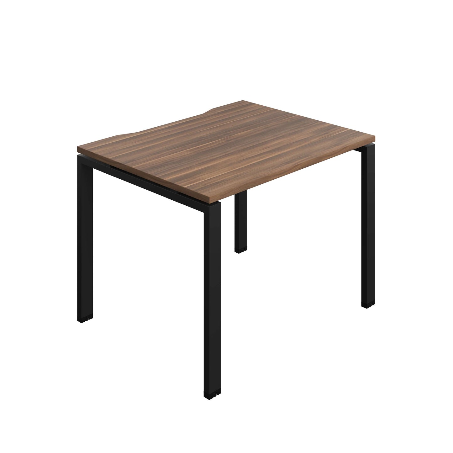 Synergy Bench with Cut Out: 1 Person (FSC) : Goal Post Leg : 1000 | 800 | Dark Walnut/Black