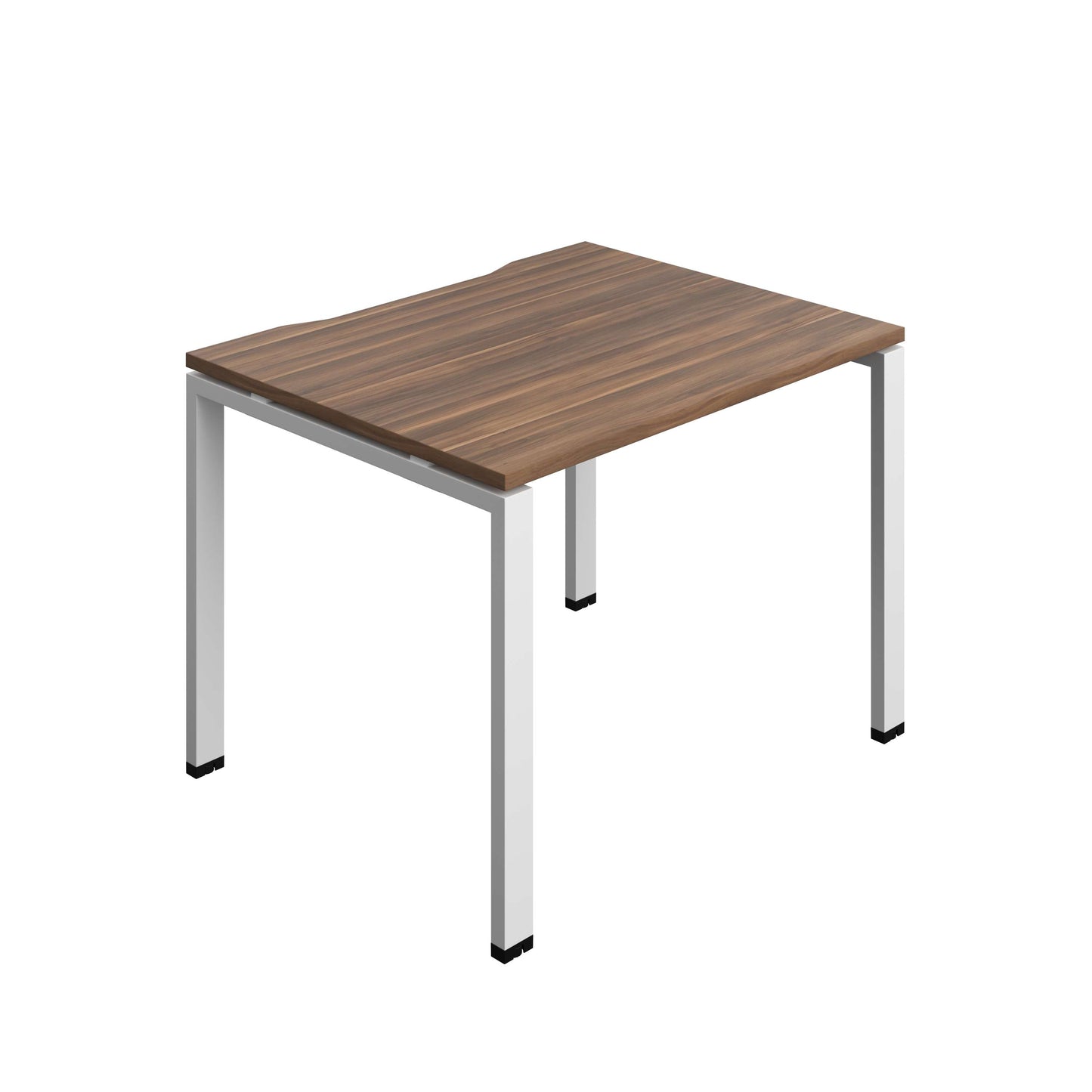 Synergy Bench with Cut Out: 1 Person (FSC) : Goal Post Leg : 1000 | 800 | Dark Walnut/White