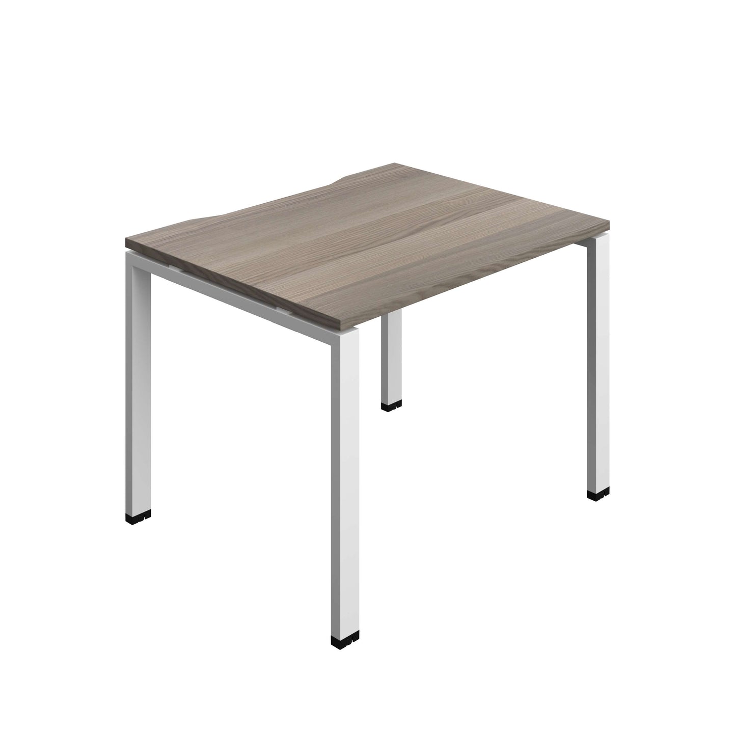 Synergy Bench with Cut Out: 1 Person (FSC) : Goal Post Leg : 1000 | 800 | Grey Oak/White