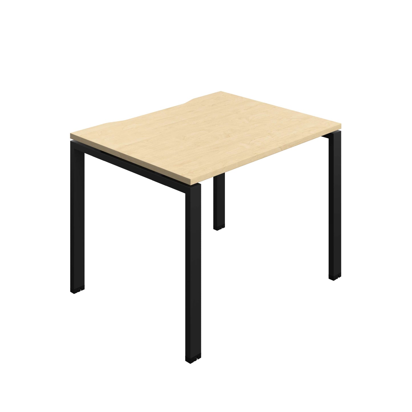Synergy Bench with Cut Out: 1 Person (FSC) : Goal Post Leg : 1000 | 800 | Maple/Black