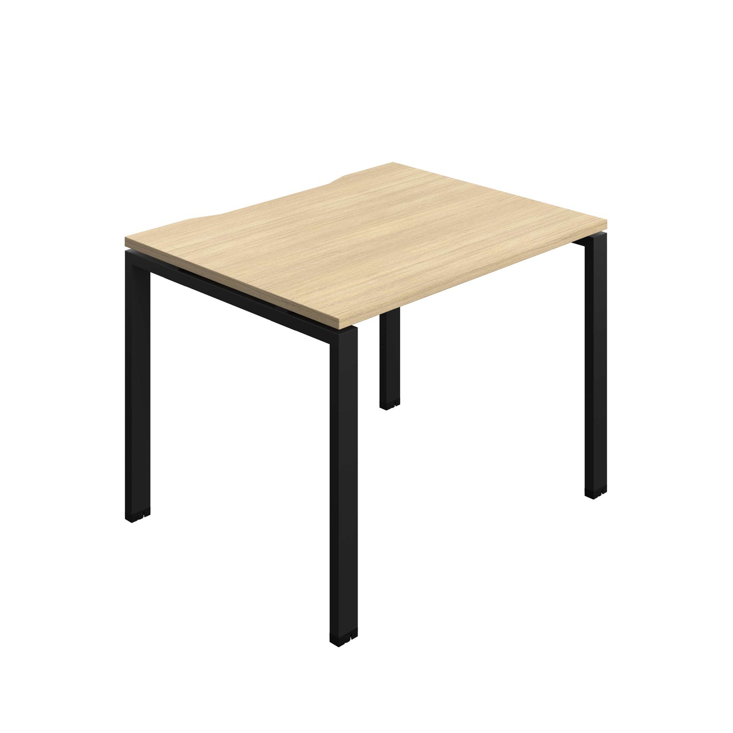 Synergy Bench with Cut Out: 1 Person (FSC) : Goal Post Leg : 1000 | 800 | Nova Oak/Black
