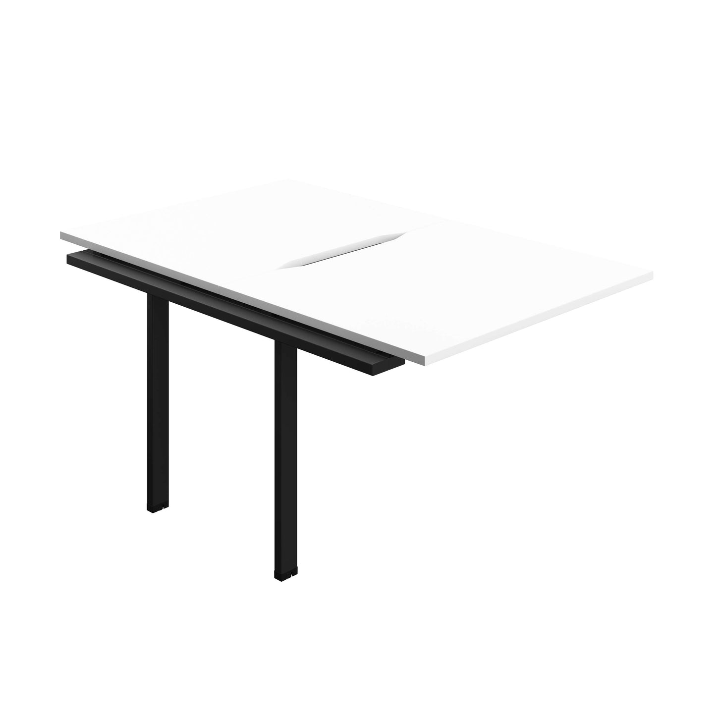 Synergy Bench Extension with Cut Out: 2 Person (FSC) : 1000 | 800 | White/Black