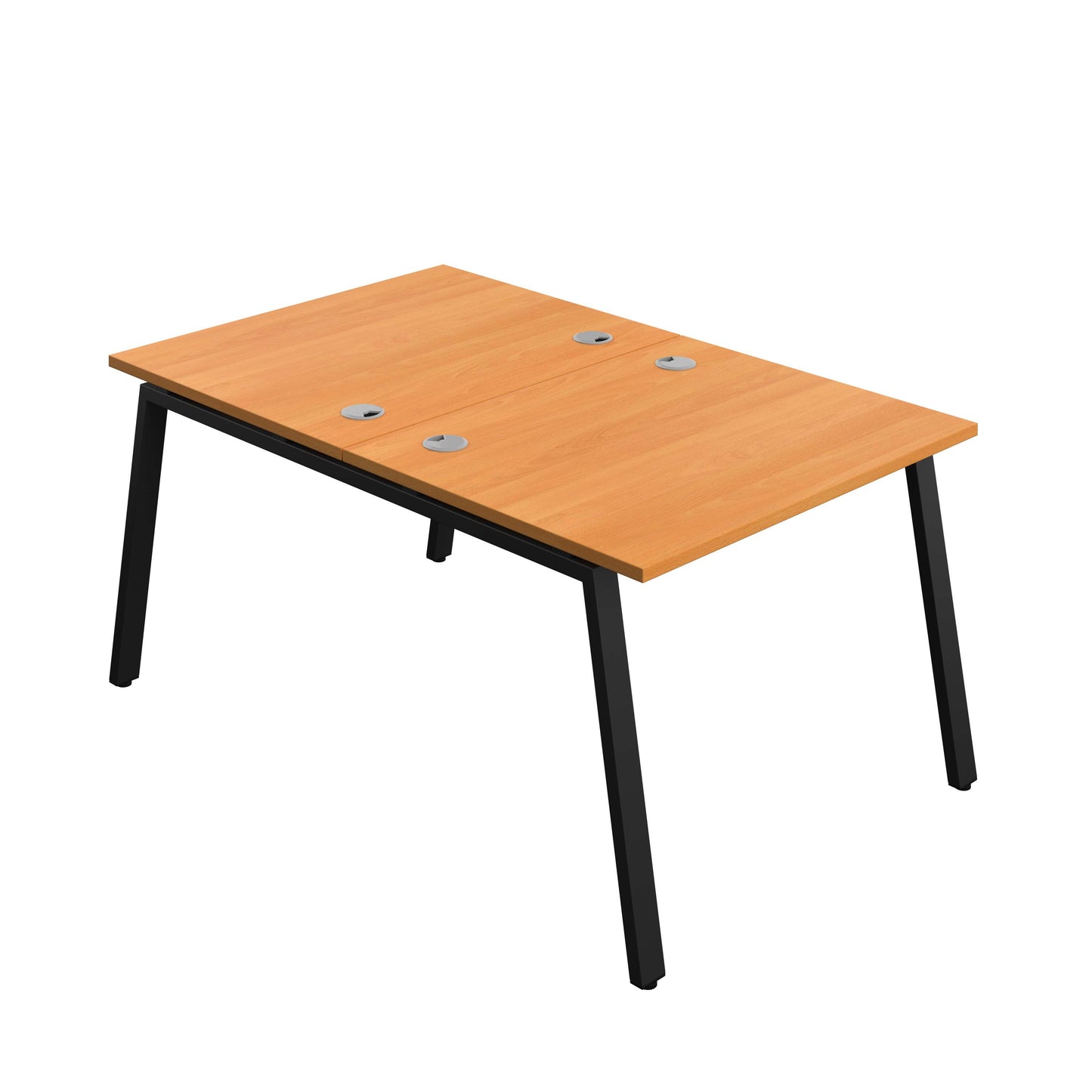 Synergy Bench with Cable Ports: 2 Person (FSC) : A-Frame Leg : 1000 | 800 | Beech/Black
