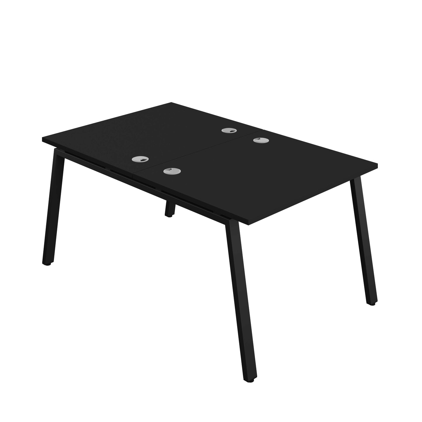 Synergy Bench with Cable Ports: 2 Person (FSC) : A-Frame Leg : 1000 | 800 | Black/Black