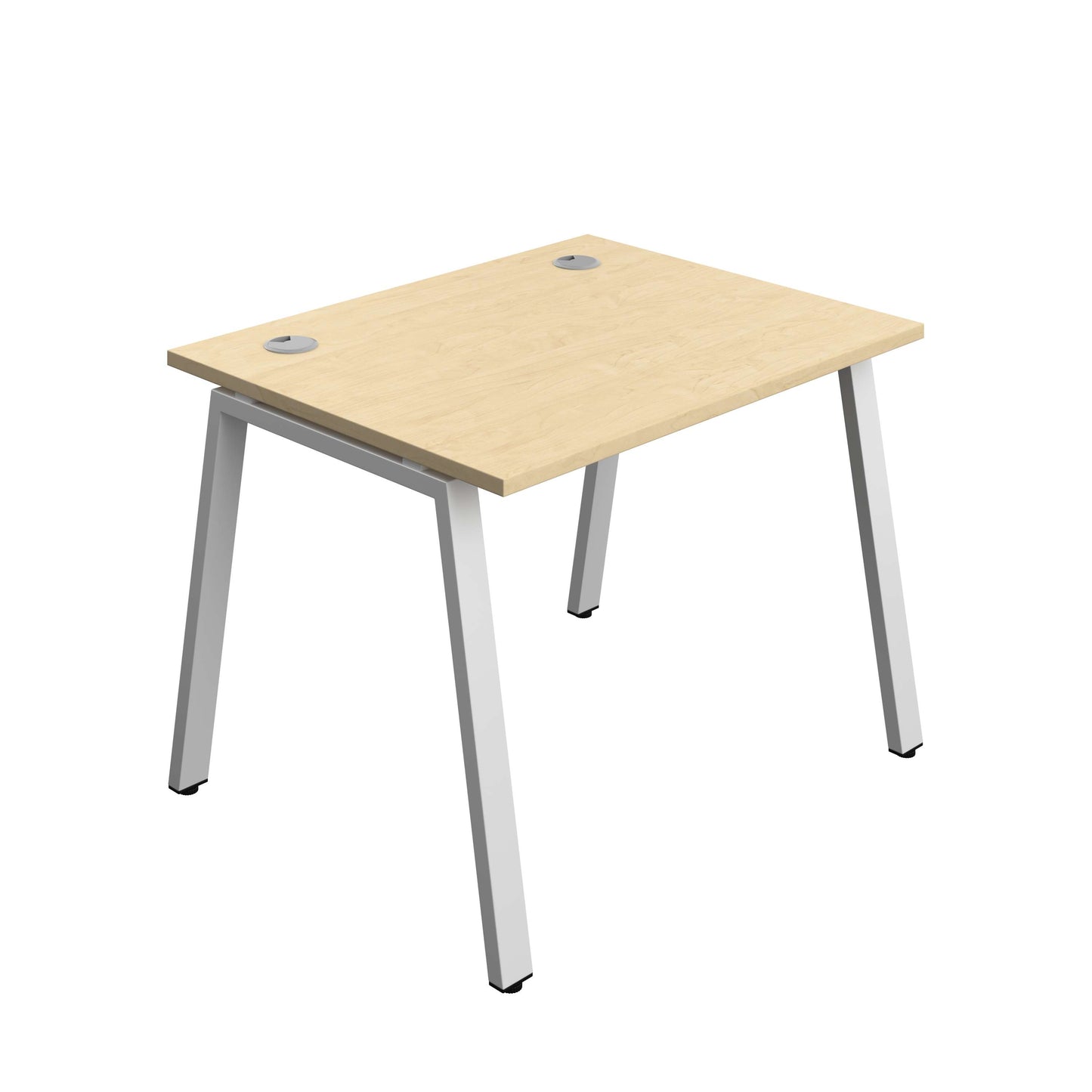 Synergy Bench with Cable Ports: 1 Person (FSC) : A-Frame Leg : 1000 | 800 | Maple/Silver