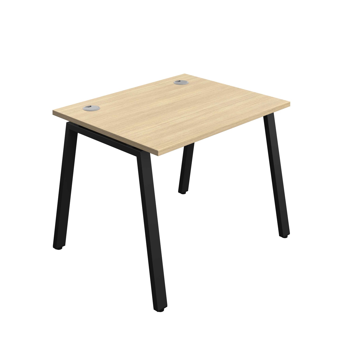 Synergy Bench with Cable Ports: 1 Person (FSC) : A-Frame Leg : 1000 | 800 | Nova Oak/Black