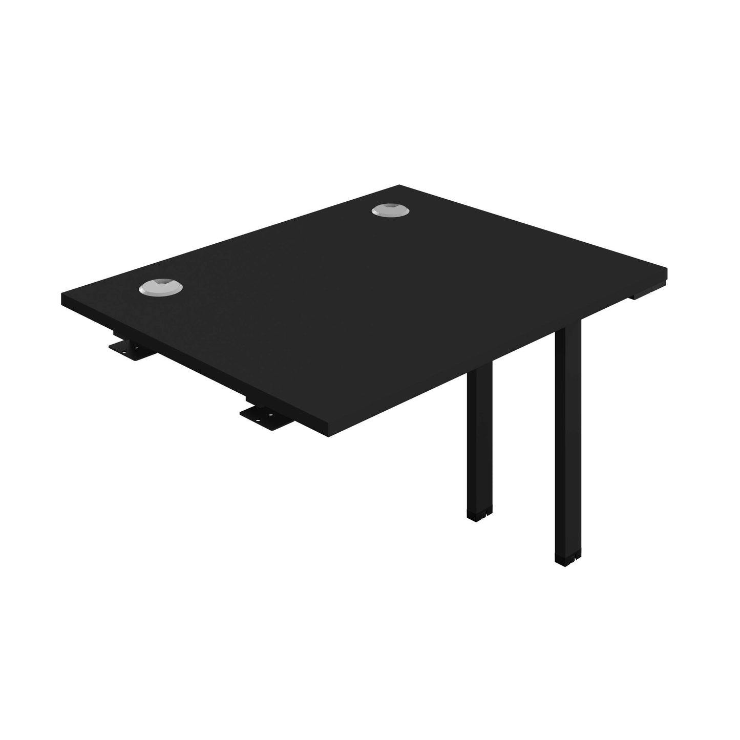 Synergy Bench Extension with Cable Ports: 1 Person (FSC) : 1000 | 800 | Black/Black