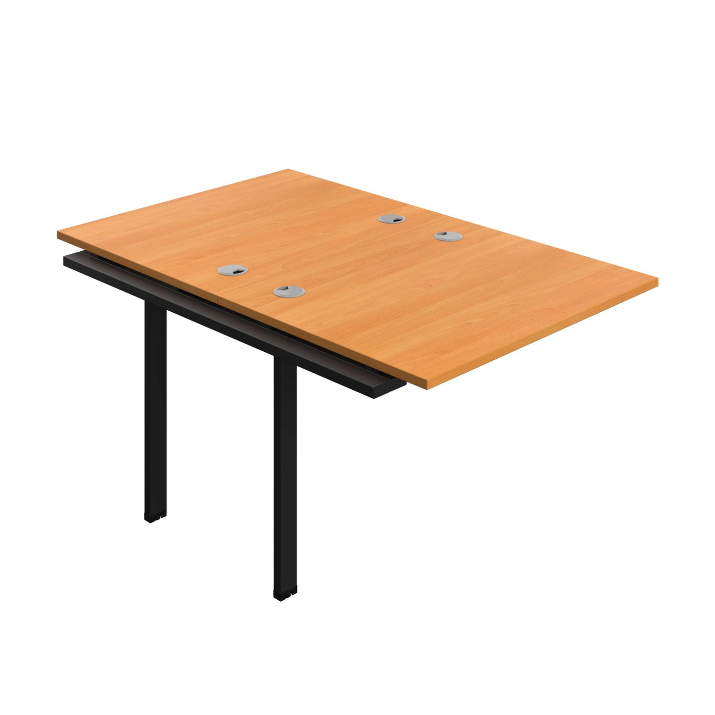 Synergy Bench Extension with Cable Ports: 2 Person (FSC) : 1000 | 800 | Unlimited/Black