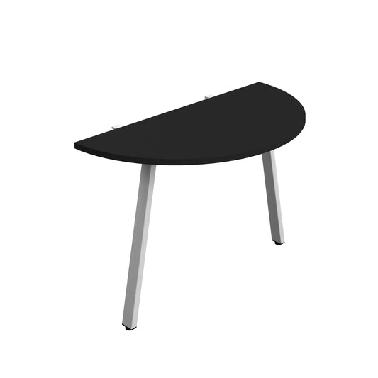 Synergy Screen Depth D-End Single Person Bench : A-Frame Leg : 1200 | 600 | Black/Silver