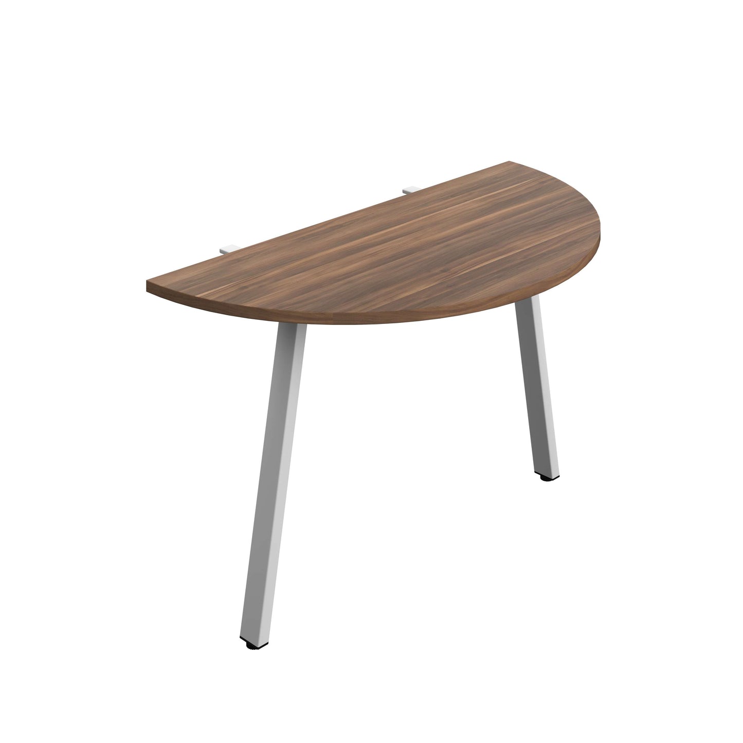 Synergy Screen Depth D-End Single Person Bench : A-Frame Leg : 1200 | 600 | Dark Walnut/Silver