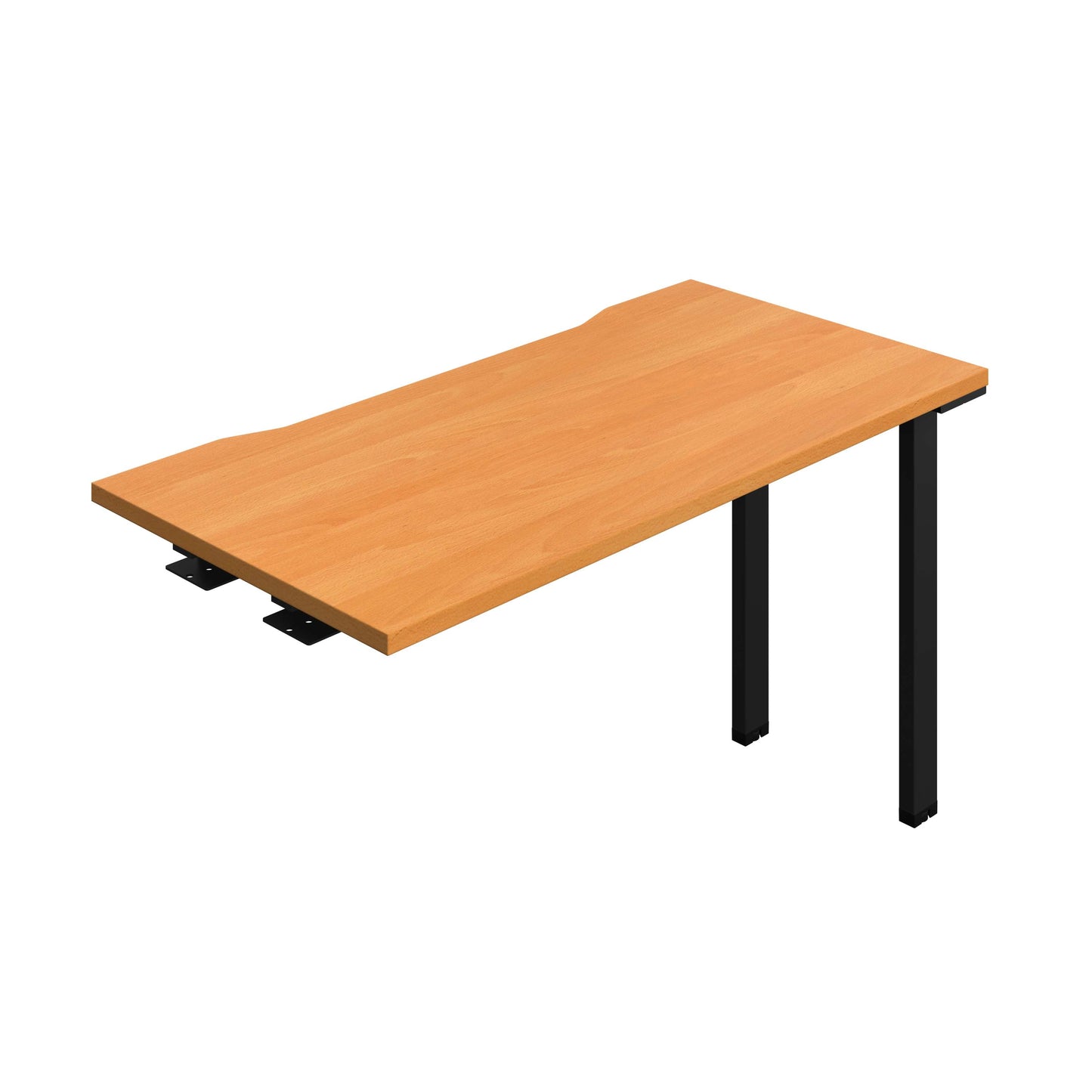 Synergy Bench Extension with Cut Out: 1 Person (FSC) : 1200 | 600 | Beech/Black