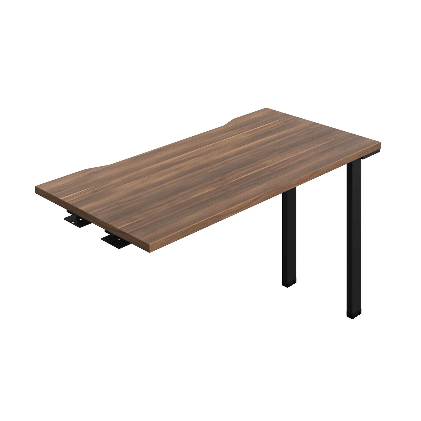 Synergy Bench Extension with Cut Out: 1 Person (FSC) : 1200 | 600 | Dark Walnut/Black