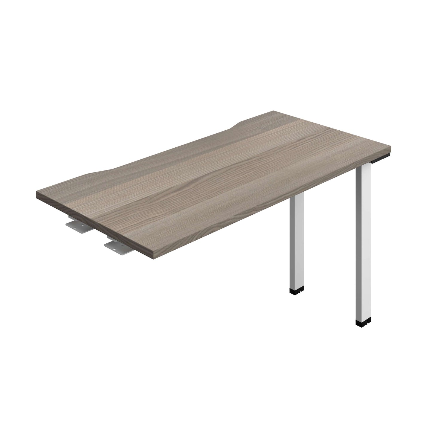 Synergy Bench Extension with Cut Out: 1 Person (FSC) : 1200 | 600 | Grey Oak/White