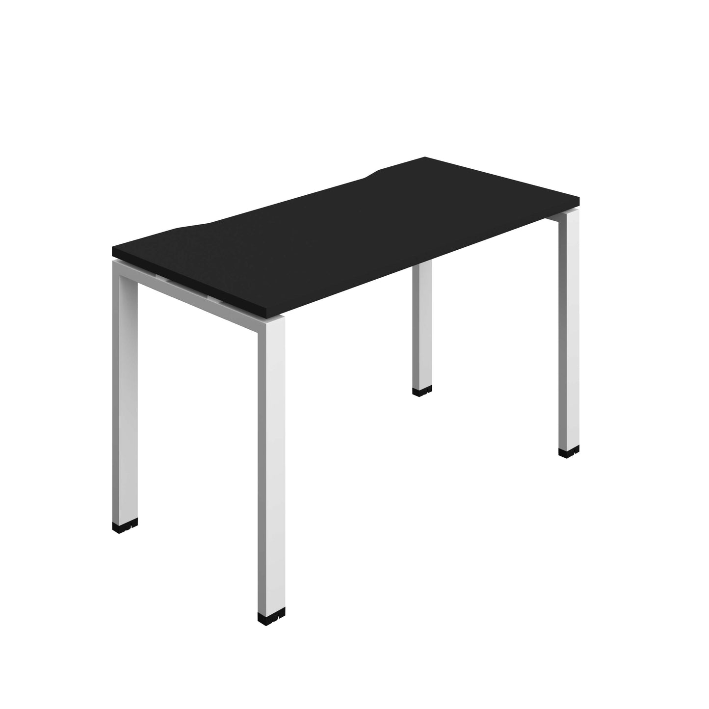 Synergy Bench with Cut Out: 1 Person (FSC) : Goal Post Leg : 1200 | 600 | Black/White
