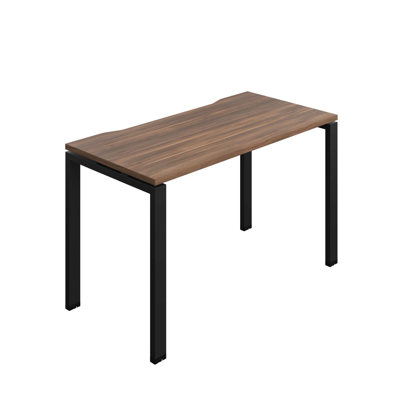 Synergy Bench with Cut Out: 1 Person (FSC) : Goal Post Leg : 1200 | 600 | Dark Walnut/Black