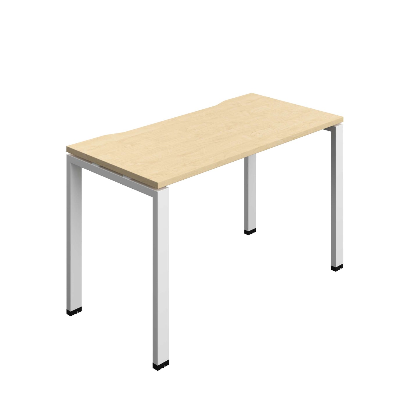 Synergy Bench with Cut Out: 1 Person (FSC) : Goal Post Leg : 1200 | 600 | Maple/White