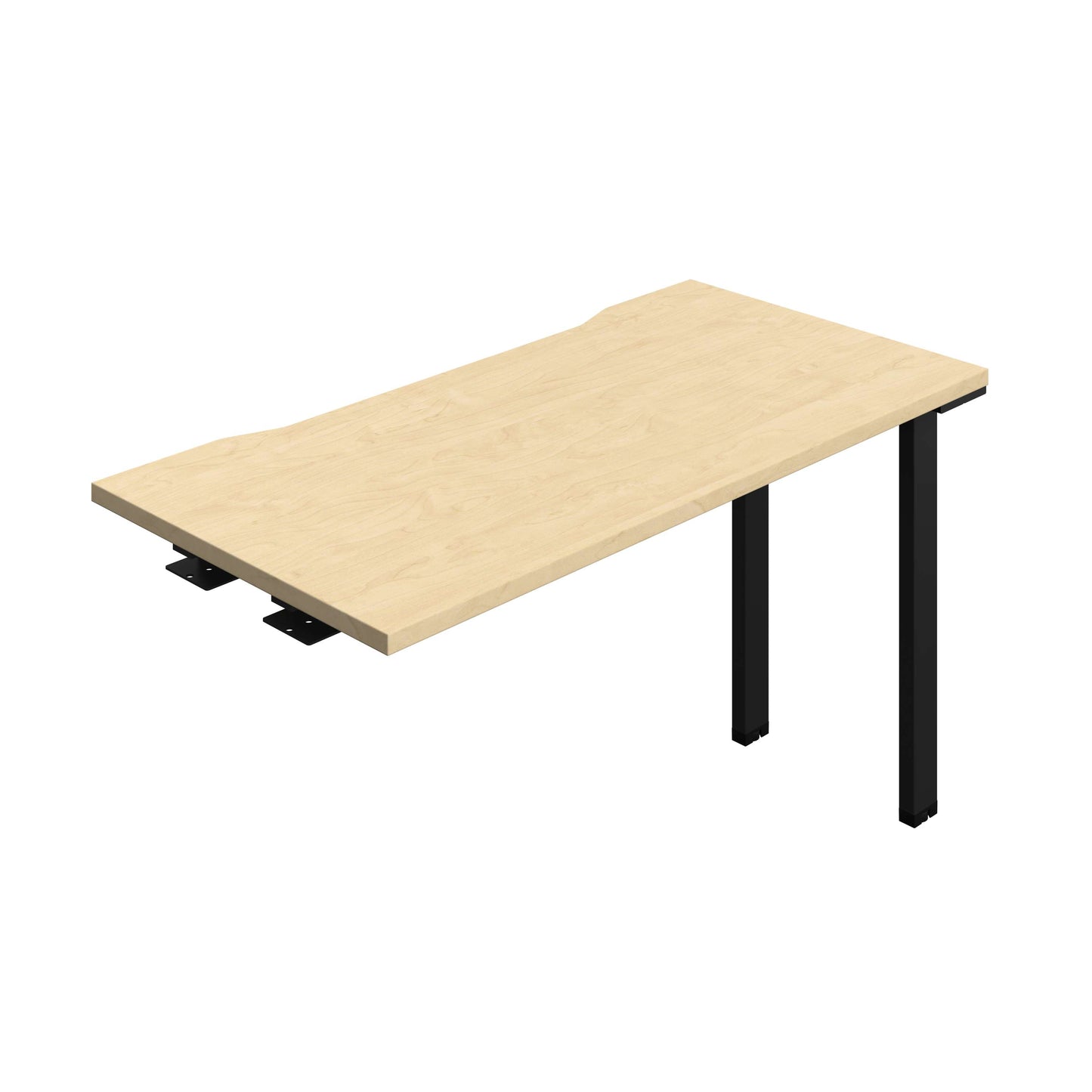 Synergy Bench Extension with Cut Out: 1 Person (FSC) : 1200 | 600 | Maple/Black