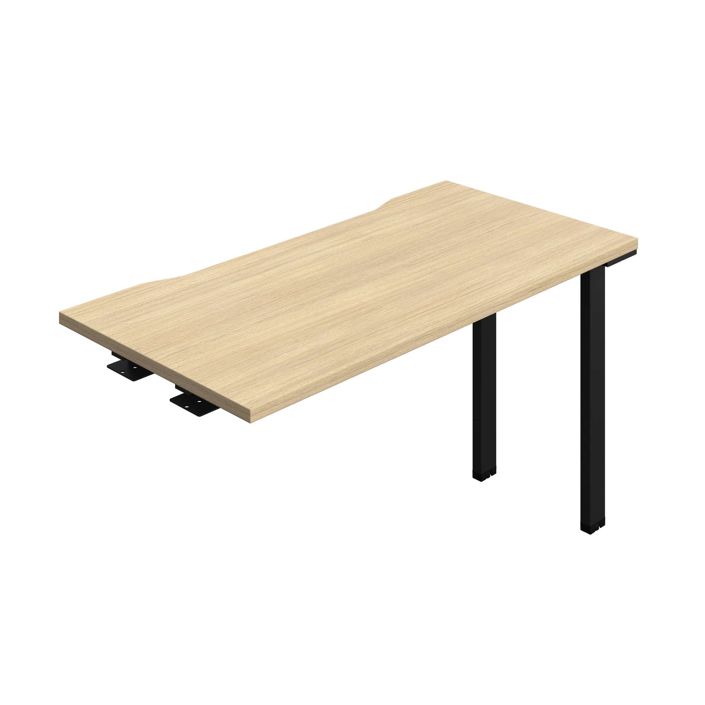 Synergy Bench Extension with Cut Out: 1 Person (FSC) : 1200 | 600 | Nova Oak/Black