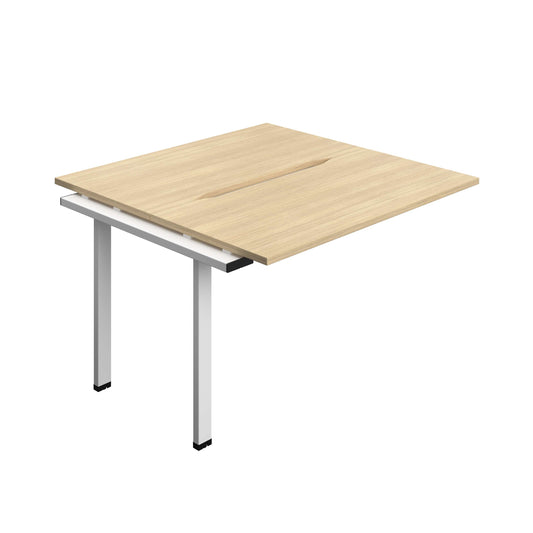 Synergy Bench Extension with Cut Out: 2 Person (FSC) : 1200 | 600 | Nova Oak/White