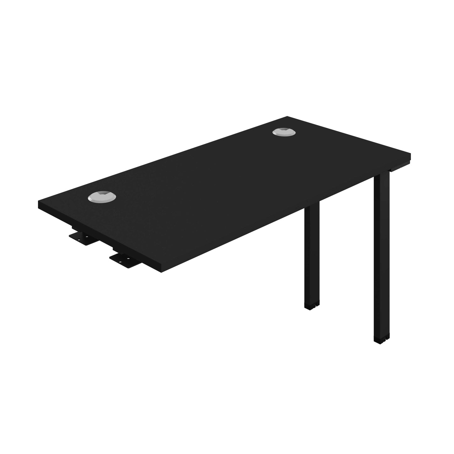 Synergy Bench Extension with Cable Ports: 1 Person (FSC) : 1200 | 600 | Black/Black