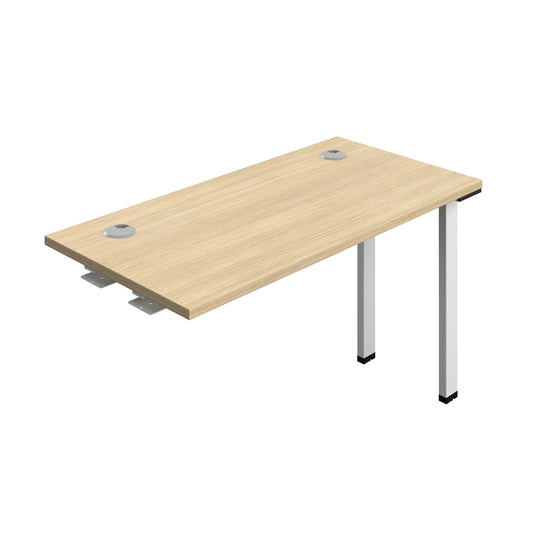 Synergy Bench Extension with Cable Ports: 1 Person (FSC) : 1200 | 600 | Nova Oak/White