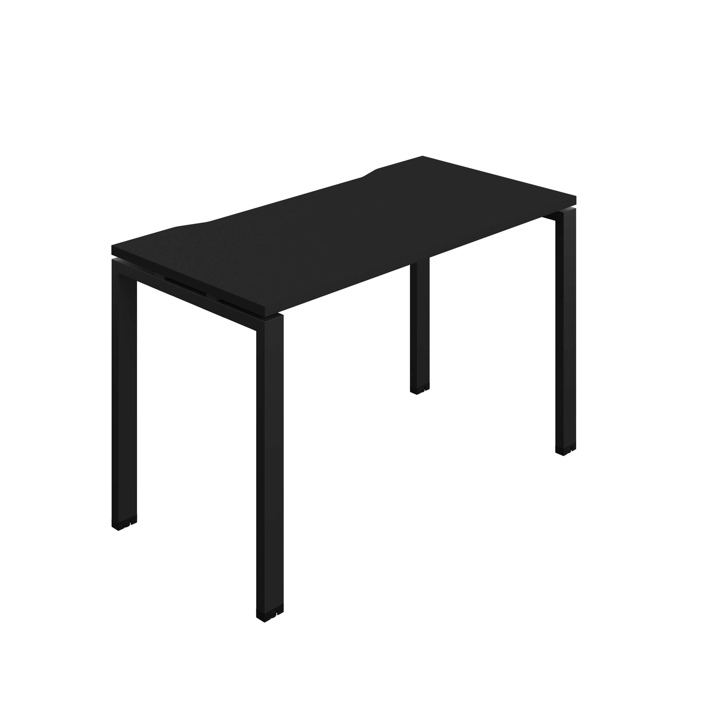 Synergy Bench with Cut Out: 1 Person (FSC) : Goal Post Leg : 1200 | 700 | Black/Black