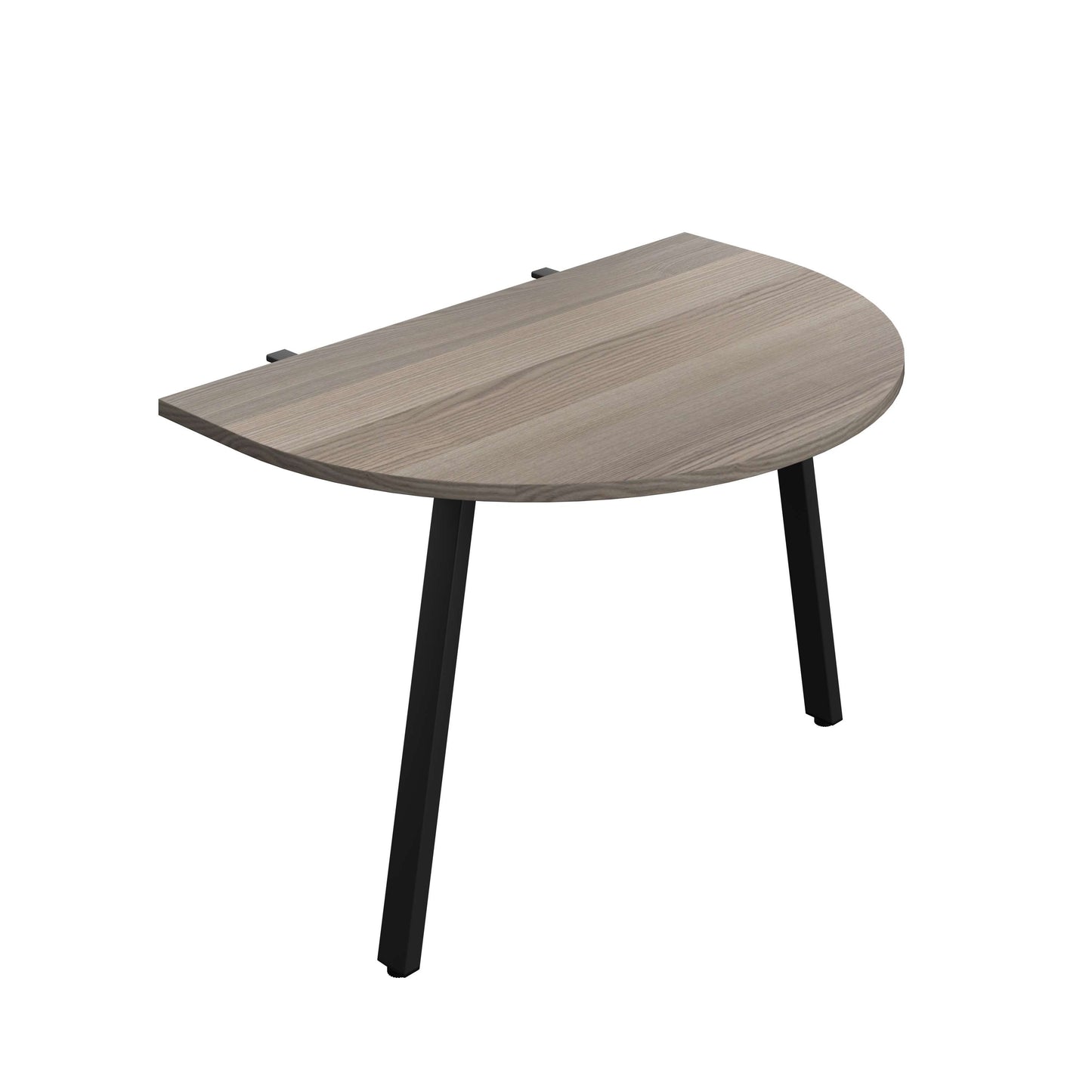 Synergy Screen Depth D-End Single Person Bench : A-Frame Leg : 1200 | 800 | Grey Oak/Black