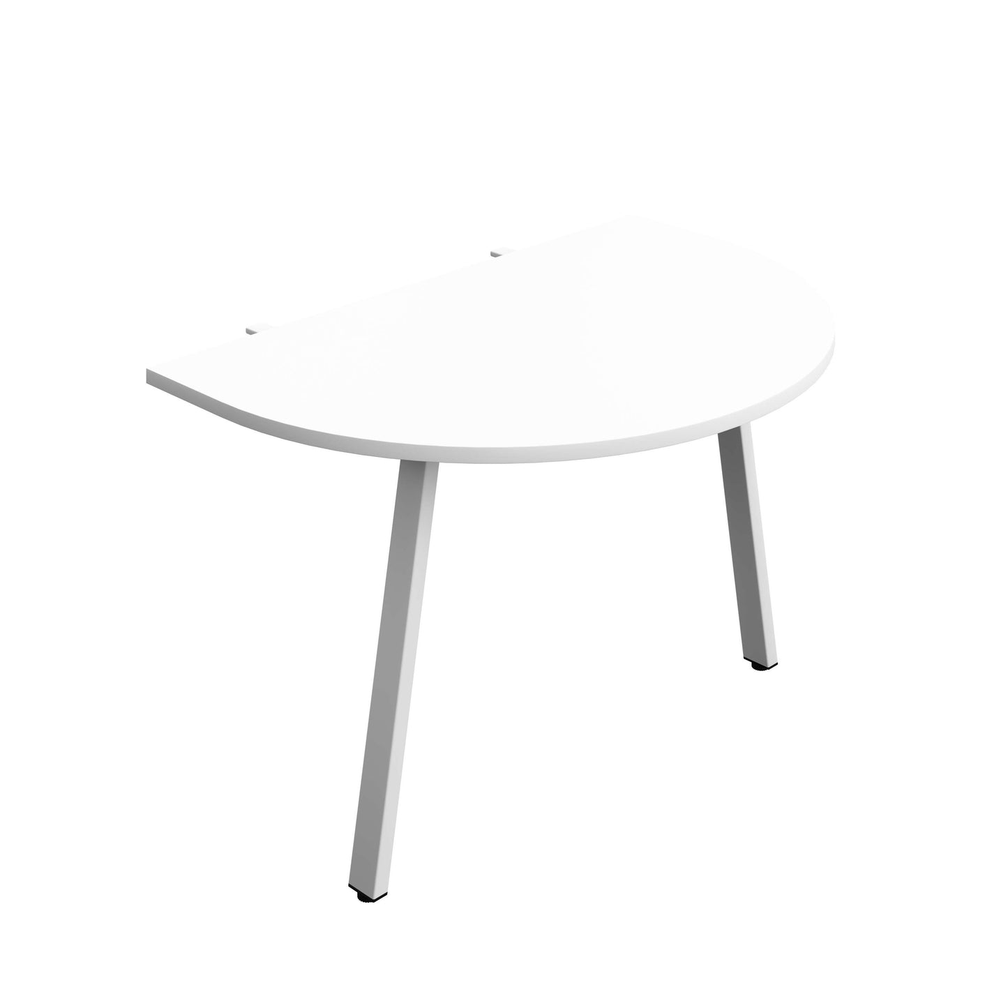 Synergy Screen Depth D-End Single Person Bench : A-Frame Leg : 1200 | 800 | White/White