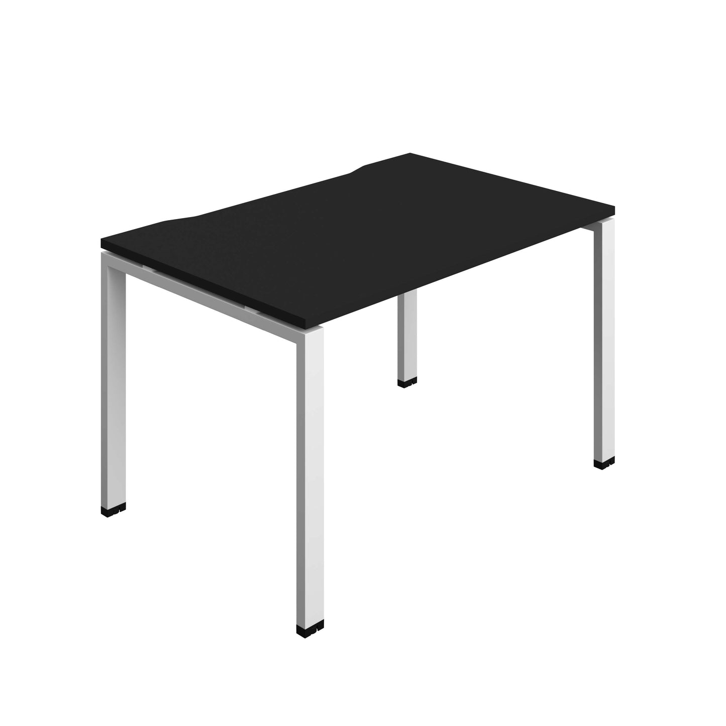 Synergy Bench with Cut Out: 1 Person (FSC) : Goal Post Leg : 1200 | 800 | Black/White
