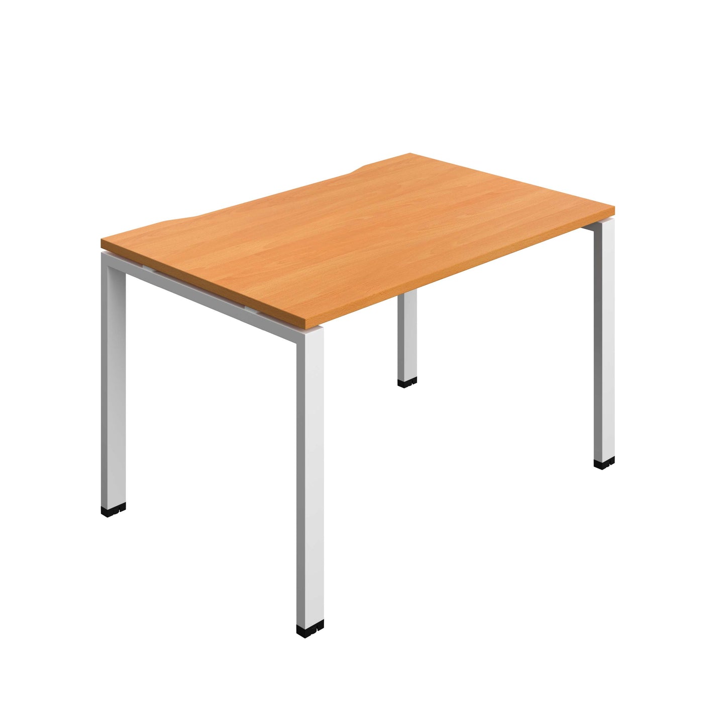 Synergy Bench with Cut Out: 1 Person (FSC) : Goal Post Leg : 1200 | 800 | Unlimited/White