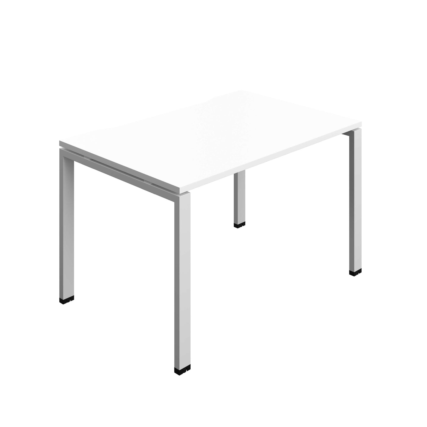 Synergy Bench with Cut Out: 1 Person (FSC) : Goal Post Leg : 1200 | 800 | White/Silver
