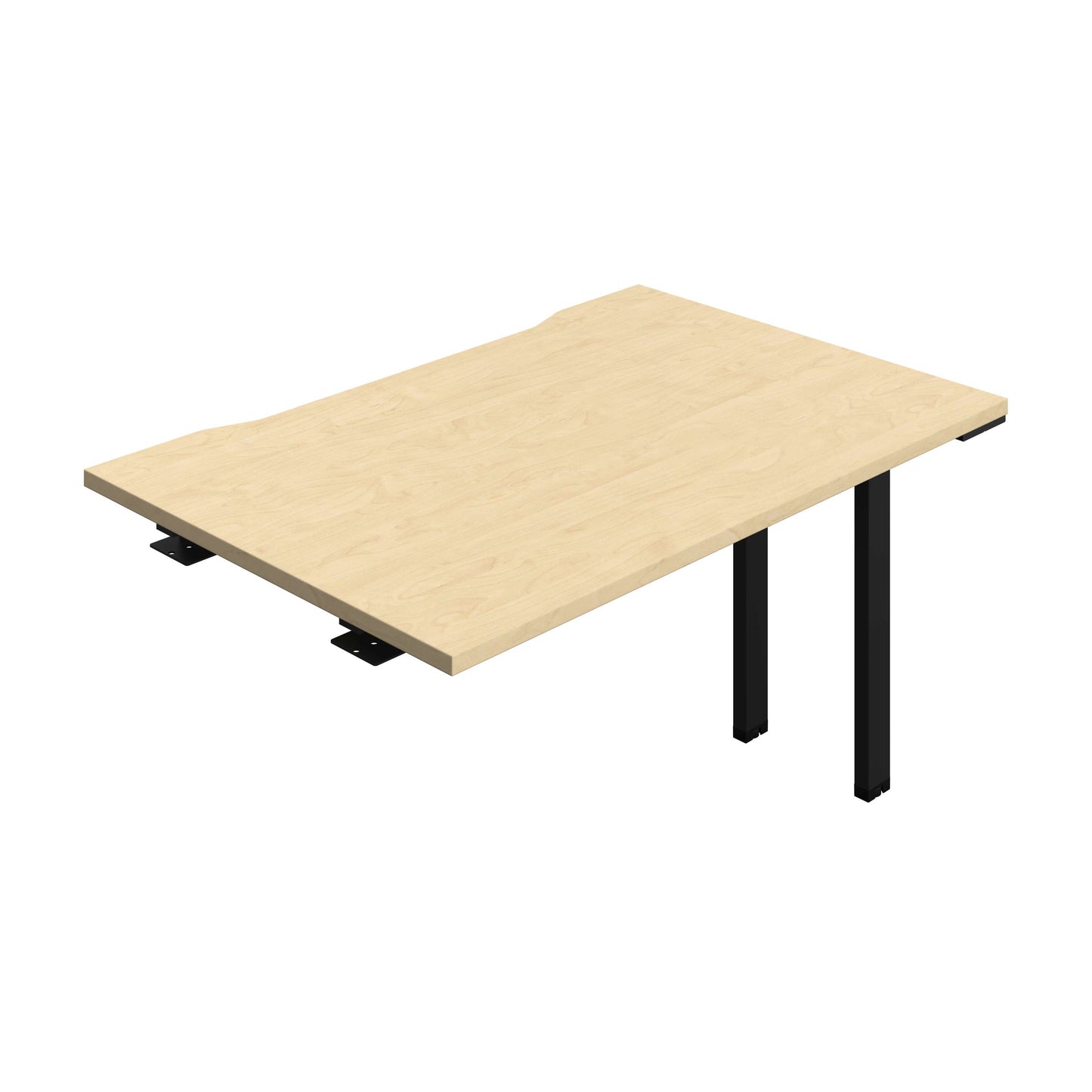 Synergy Bench Extension with Cut Out: 1 Person (FSC) : 1200 | 800 | Maple/Black