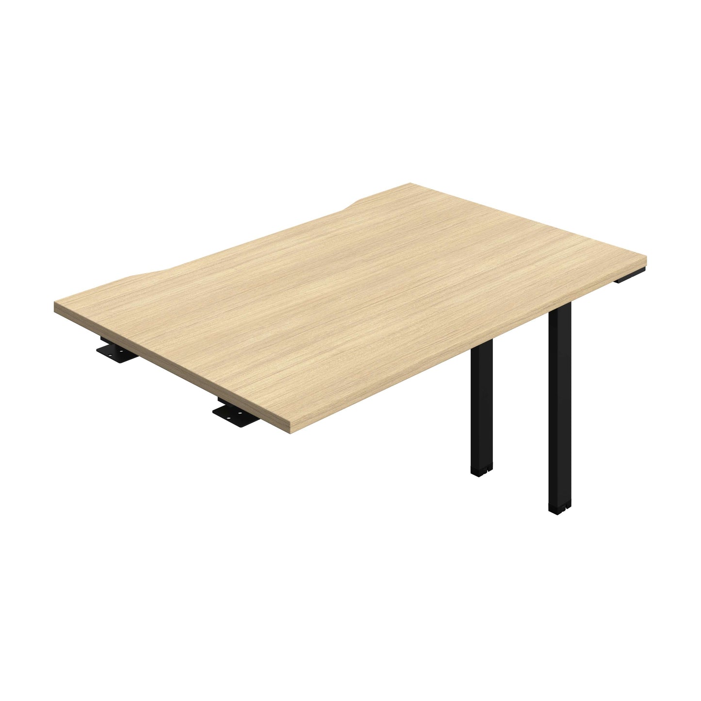 Synergy Bench Extension with Cut Out: 1 Person (FSC) : 1200 | 800 | Nova Oak/Black