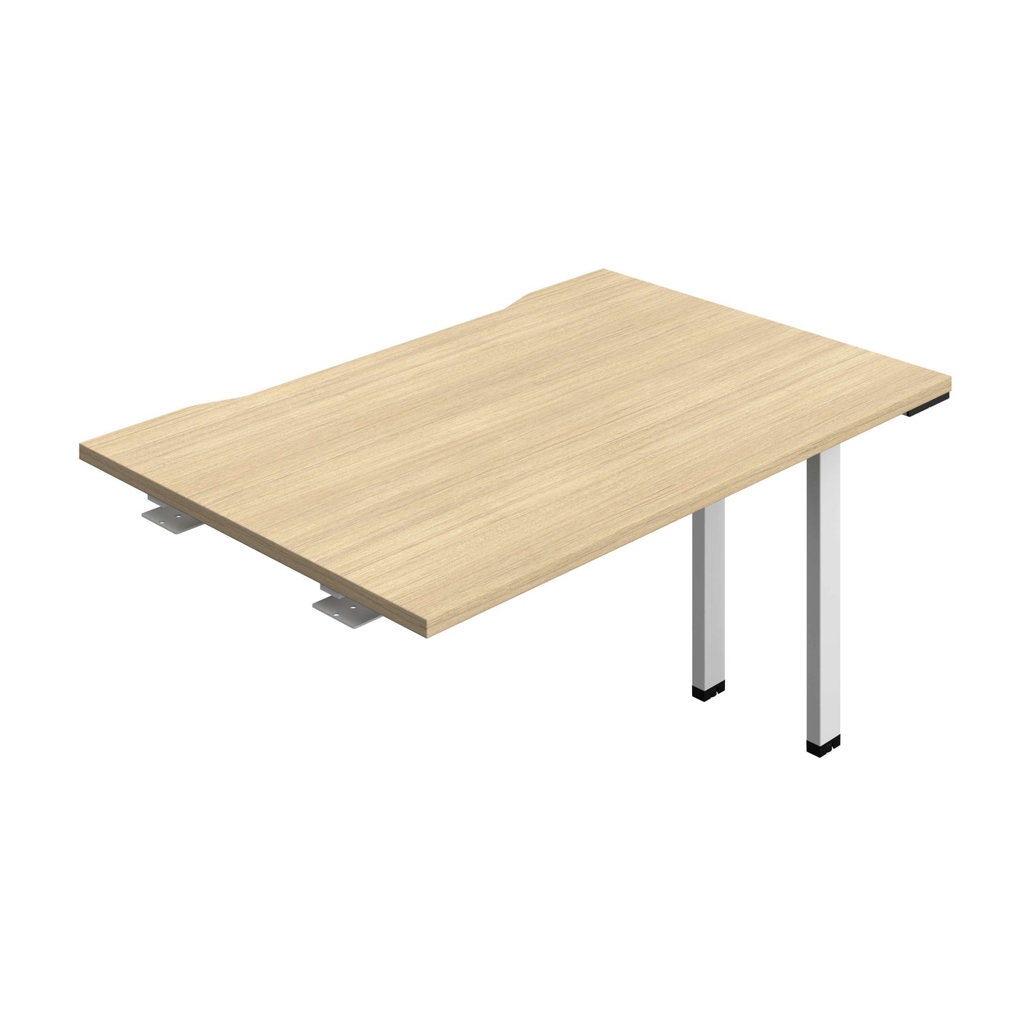 Synergy Bench Extension with Cut Out: 1 Person (FSC) : 1200 | 800 | Nova Oak/White