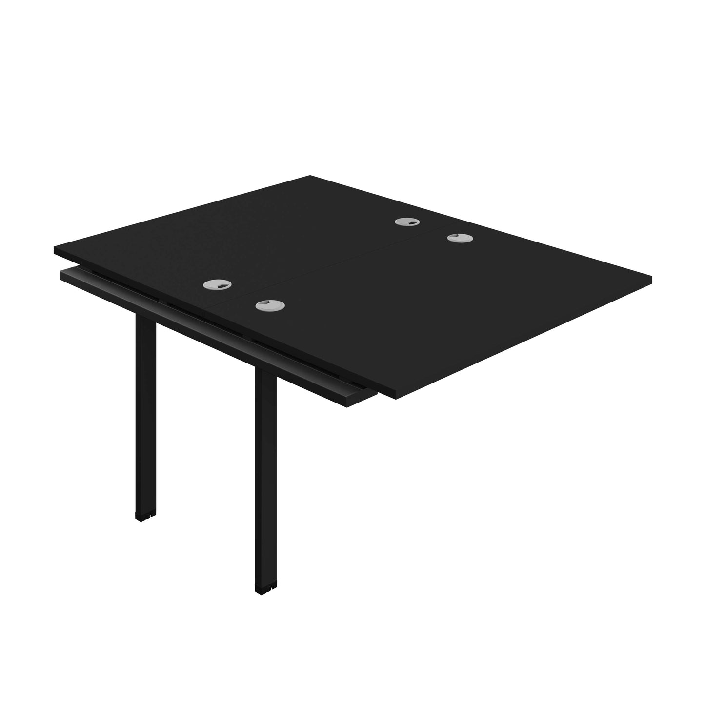 Synergy Bench Extension with Cable Ports: 2 Person (FSC) : 1200 | 800 | Black/Black