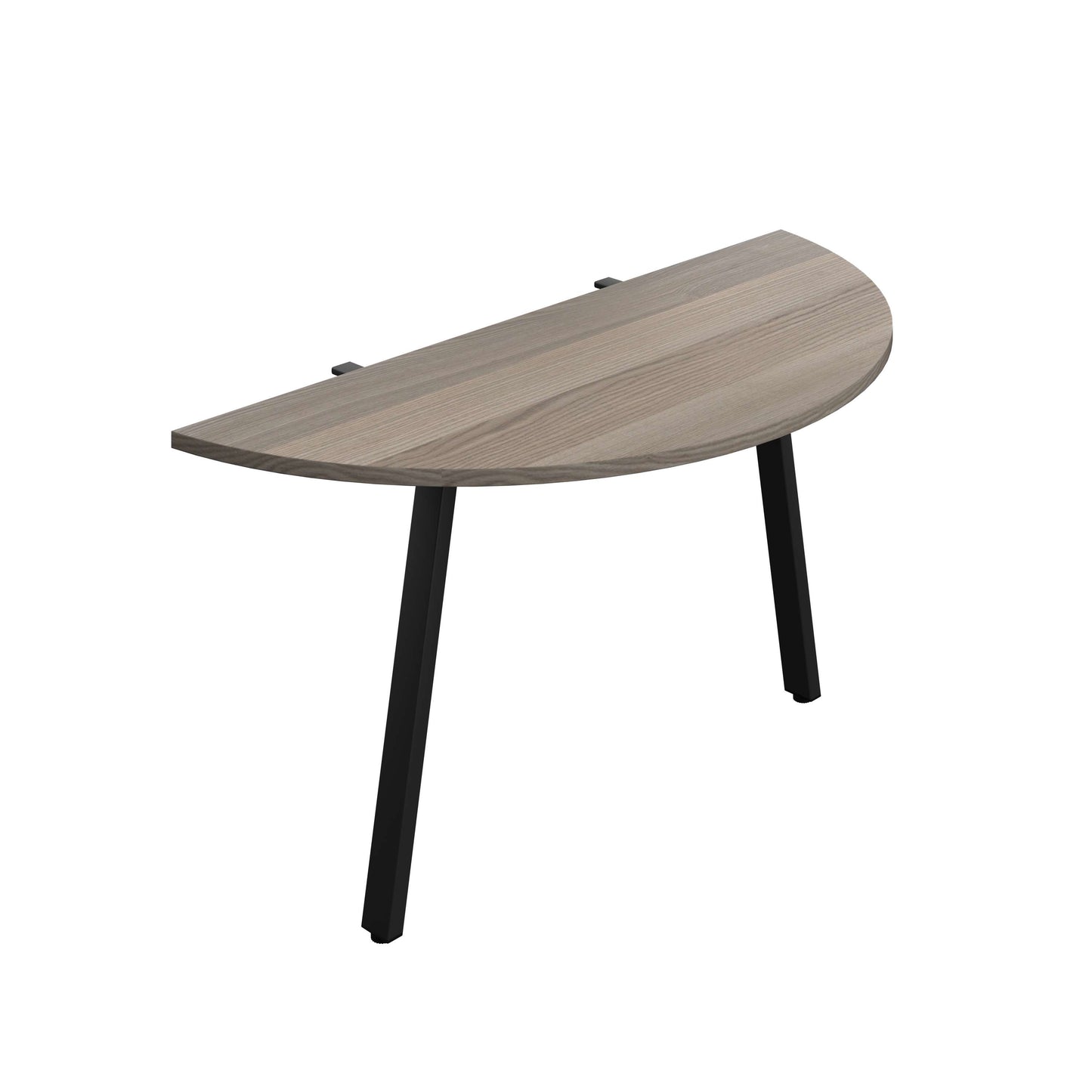 Synergy Screen Depth D-End Single Person Bench : A-Frame Leg : 1400 | 600 | Grey Oak/Black