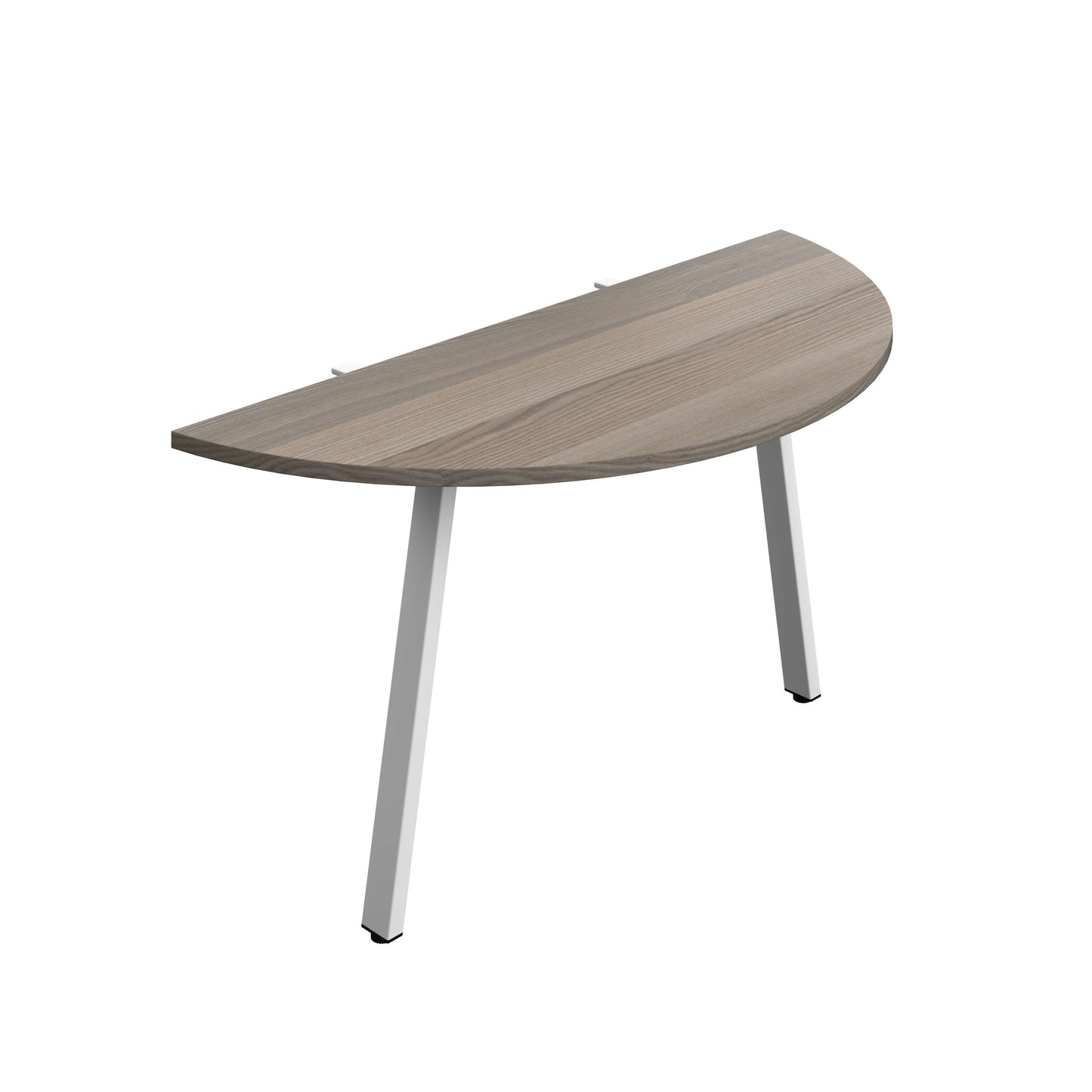 Synergy Screen Depth D-End Single Person Bench : A-Frame Leg : 1400 | 600 | Grey Oak/White