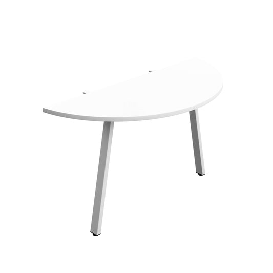Synergy Screen Depth D-End Single Person Bench : A-Frame Leg : 1400 | 600 | White/White