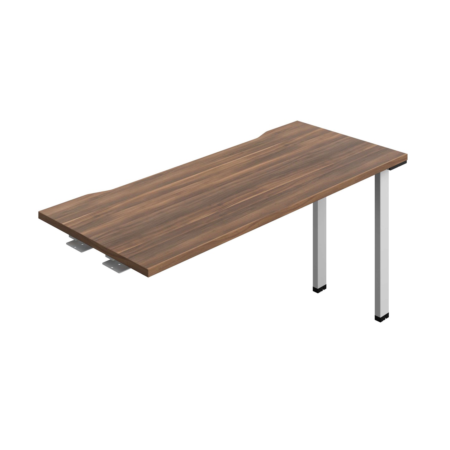 Synergy Bench Extension with Cut Out: 1 Person (FSC) : 1400 | 600 | Dark Walnut/Silver
