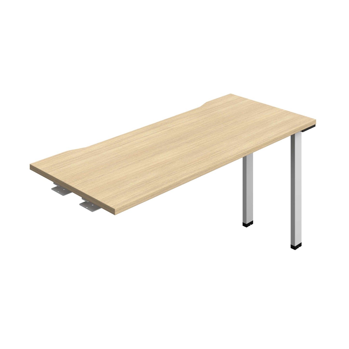 Synergy Bench Extension with Cut Out: 1 Person (FSC) : 1400 | 600 | Nova Oak/Silver