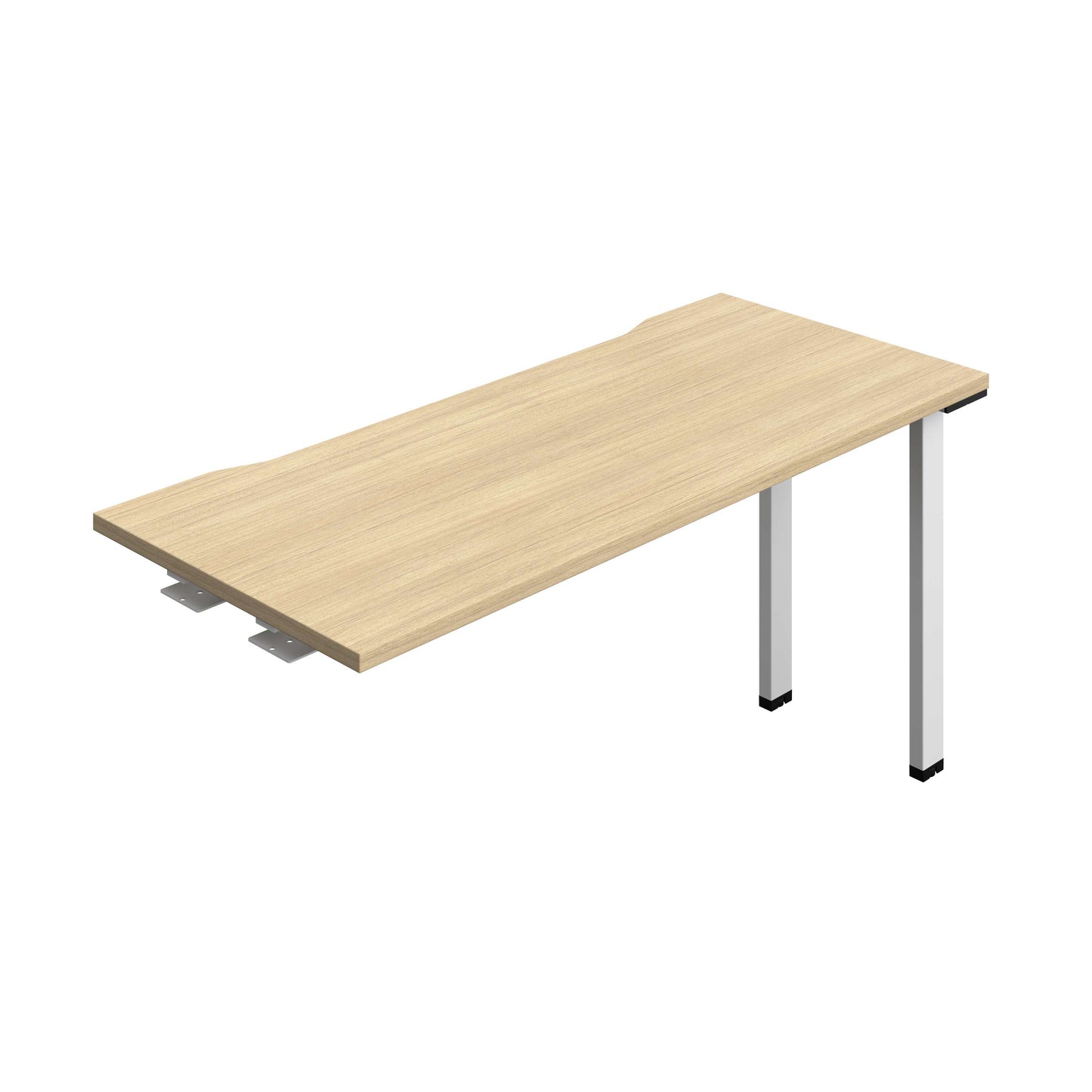 Synergy Bench Extension with Cut Out: 1 Person (FSC) : 1400 | 600 | Nova Oak/White