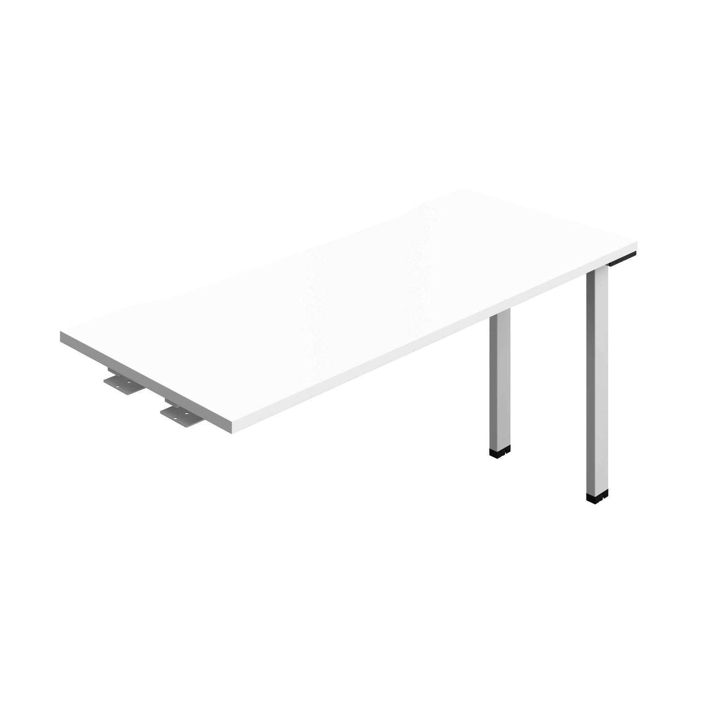 Synergy Bench Extension with Cut Out: 1 Person (FSC) : 1400 | 600 | White/Silver